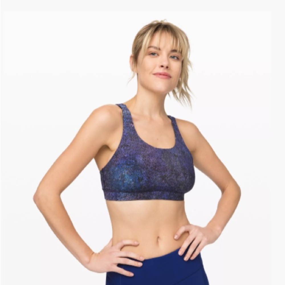Lululemon sports ENERGY BRA *NULUX
Polar Lights Blue Multi